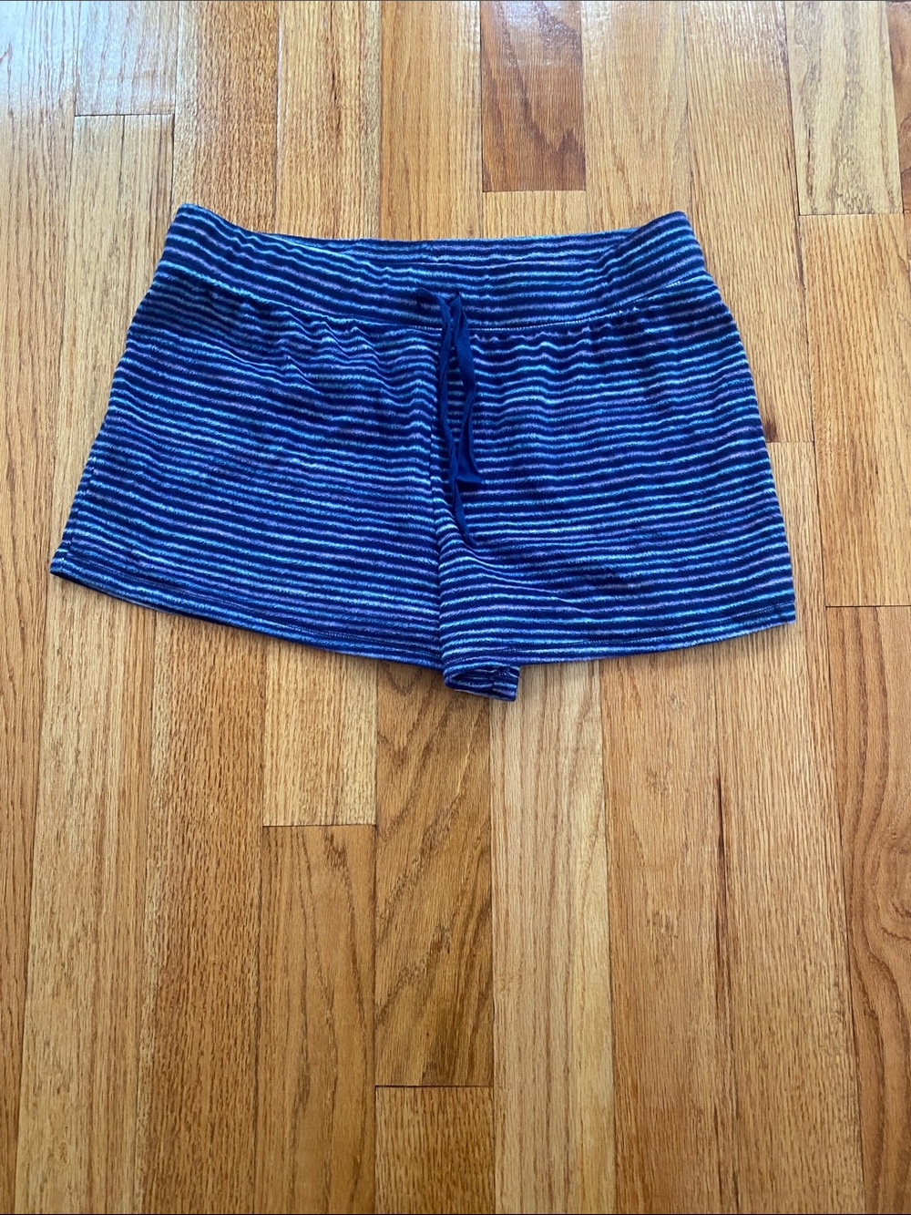 Blue Striped Women’s Lounge Shorts
